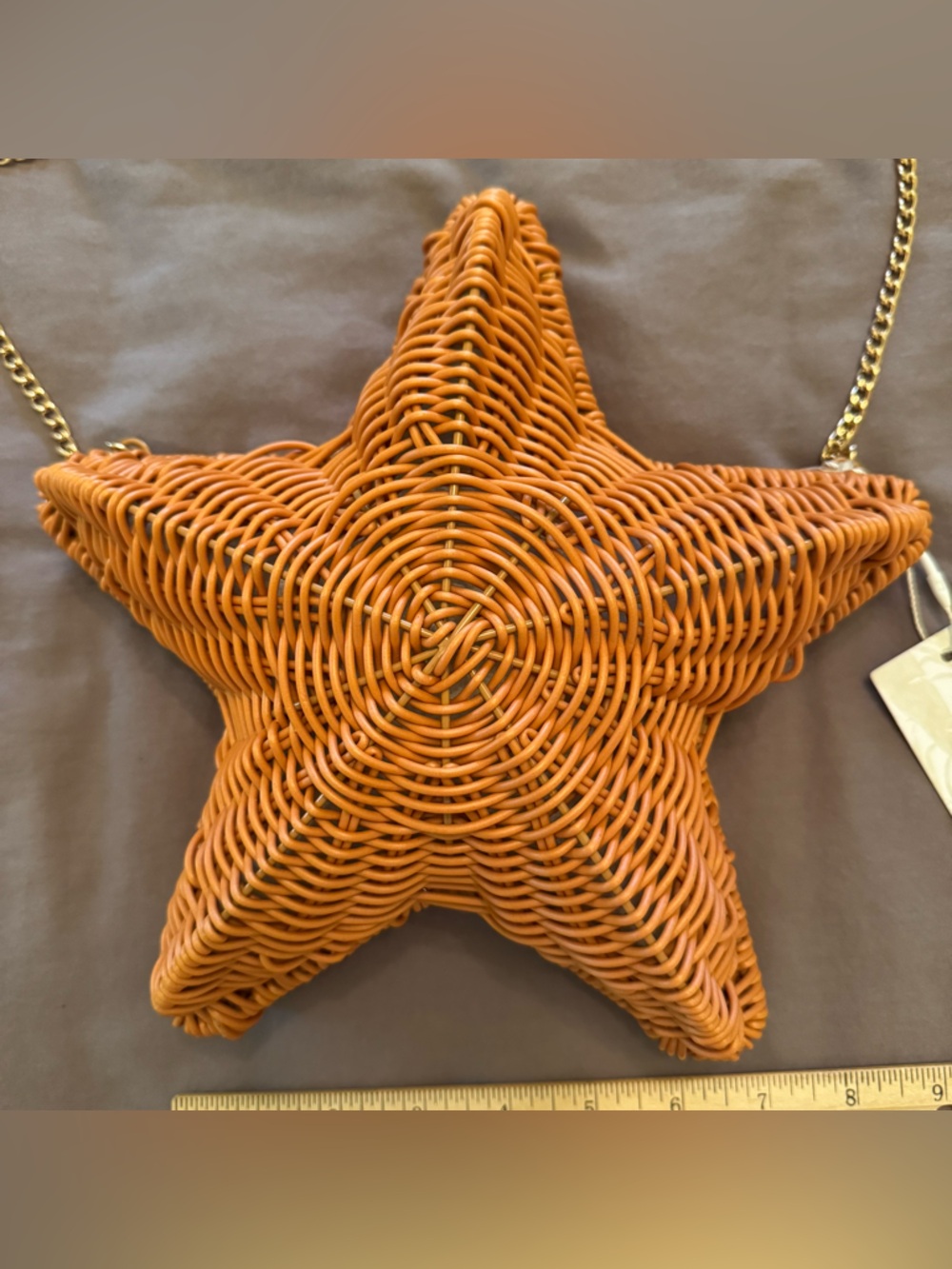 NEW NWT Viral Tommy Bahama Woven Wicker Starfish Crossbody Bag Clutch Purse Star - Picture 4 of 9